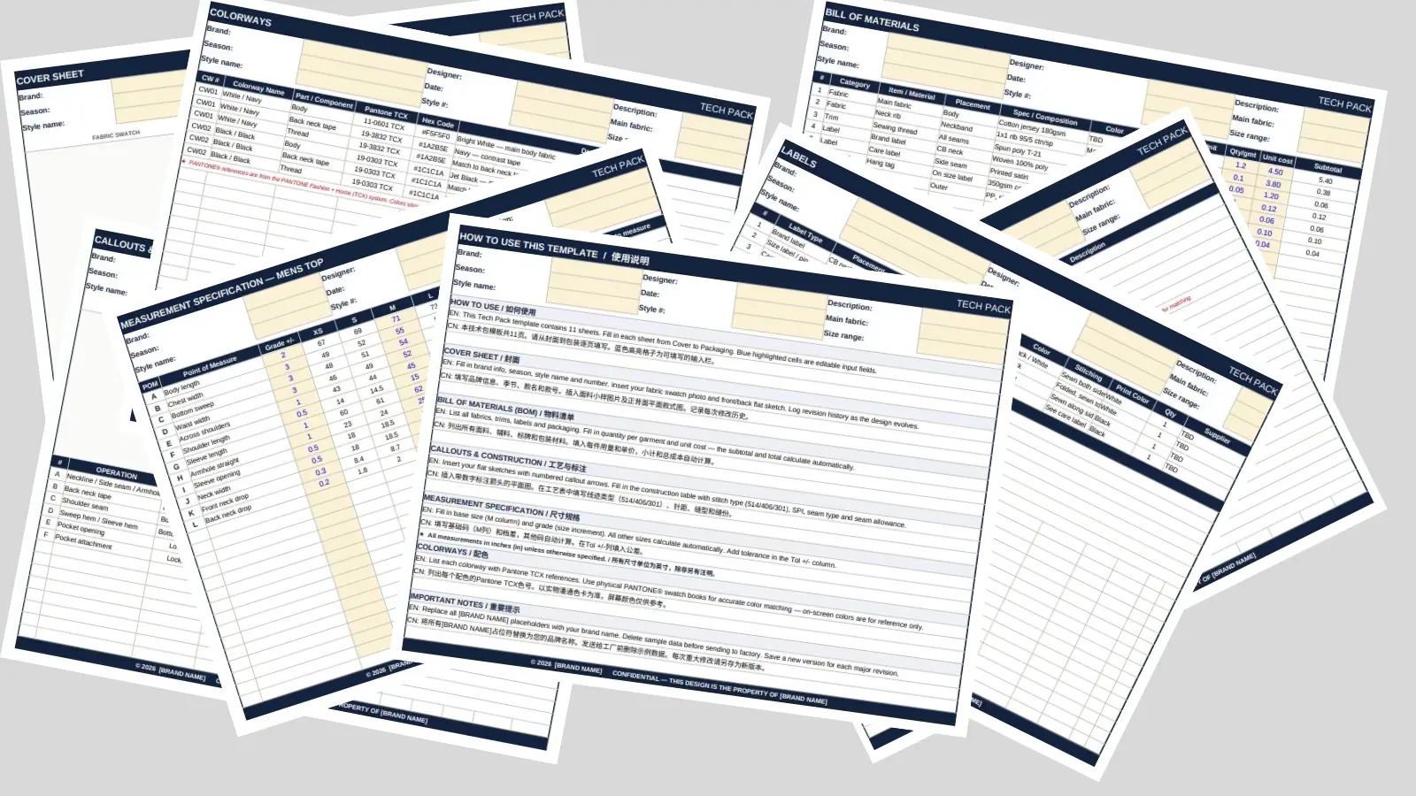 Professional Tech Pack Template